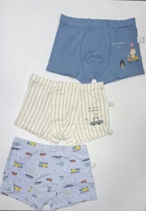 3PCs Boys Cotton Boxers